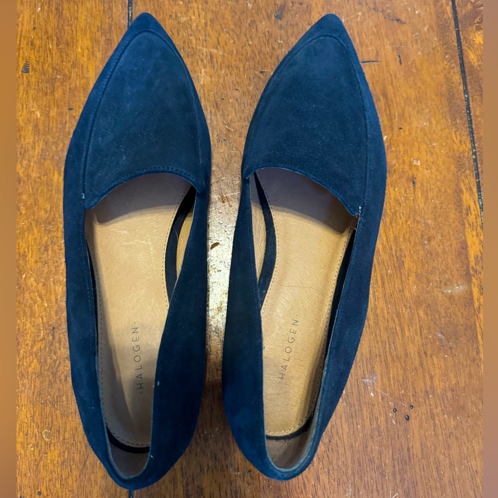 Halogen sz8. Blue loafers. EUC